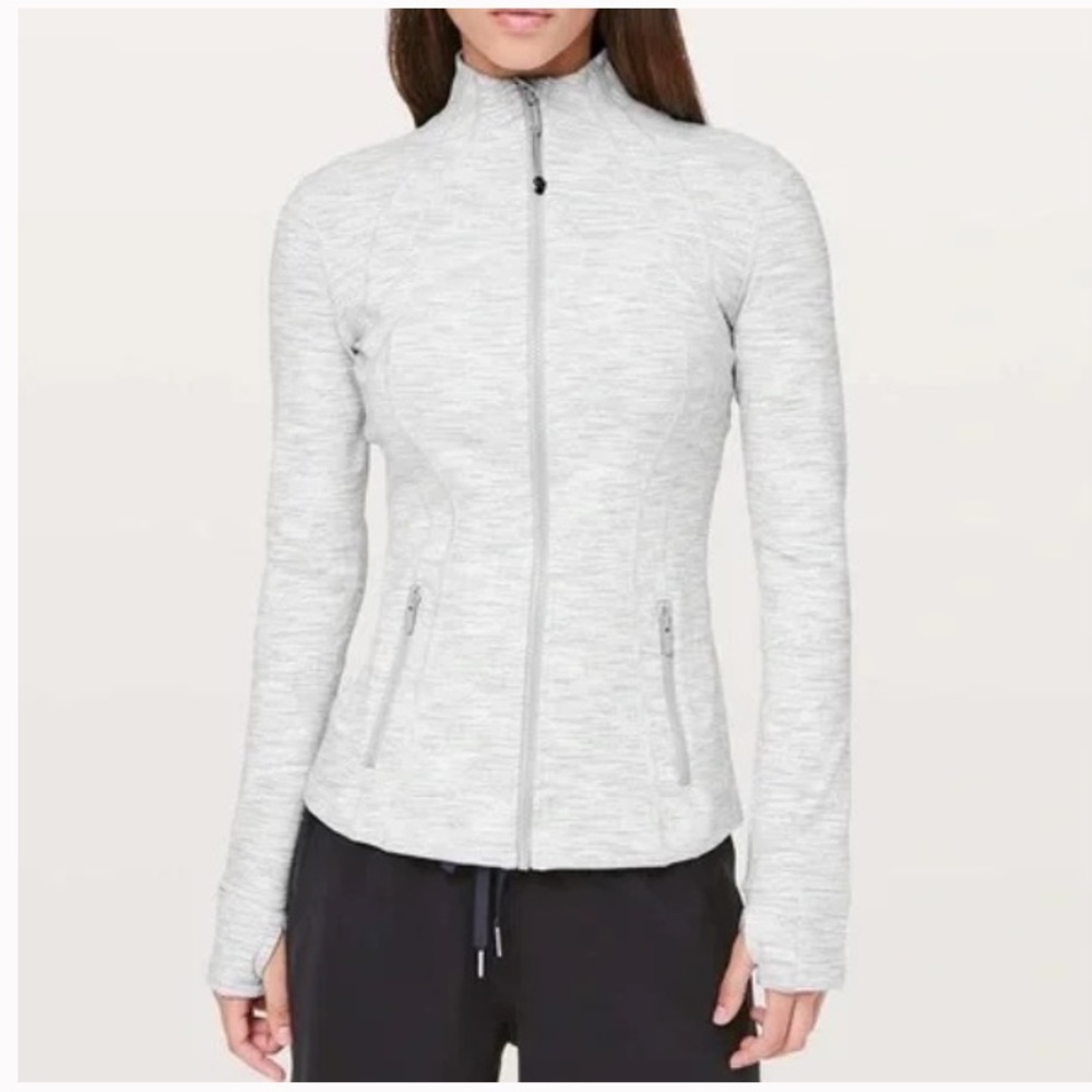 Lululemon Define Jacket - White and Grey